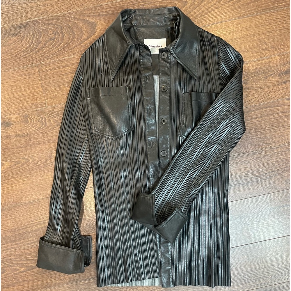 Nanushka Black long sleeve shirt/jacket